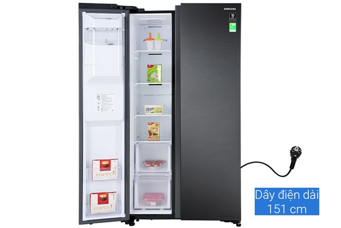 Tủ Lạnh Samsung Inverter 635 Lít Side By Side RS64R5301B4/SV